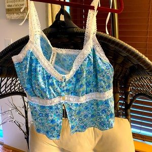 NWOT crop top for sleeping or wear with shorts in the warm weather